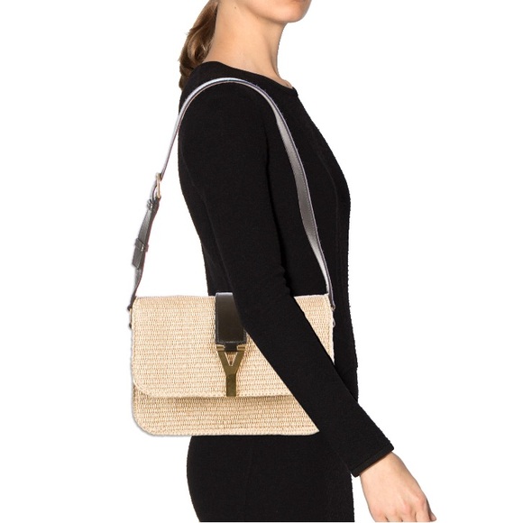 Yves Saint Laurent Straw Chyc Shoulder Bag - Picture 1 of 8